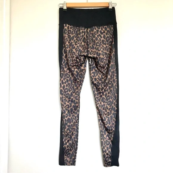 Veronica Beard x Bandier Rhonda Legging Size Small Leopard Print Neon Activewear - Picture 5 of 9